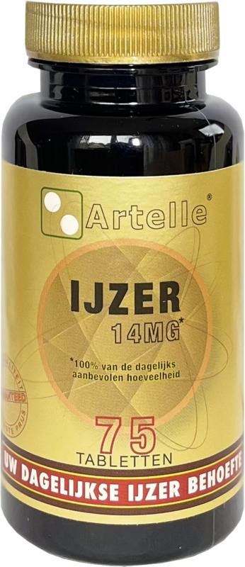 Artelle IJzer 14mg 75.00 Tabletten