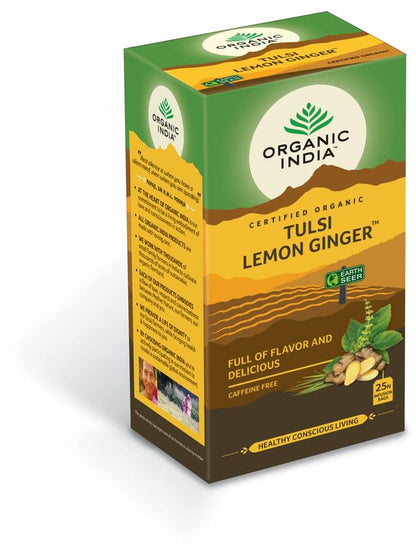 Organic India Tulsi lemon ginger thee bio 25.00 Zakjes