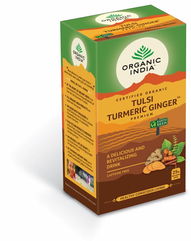 Organic India Tulsi turmeric ginger thee bio 25.00 Zakjes