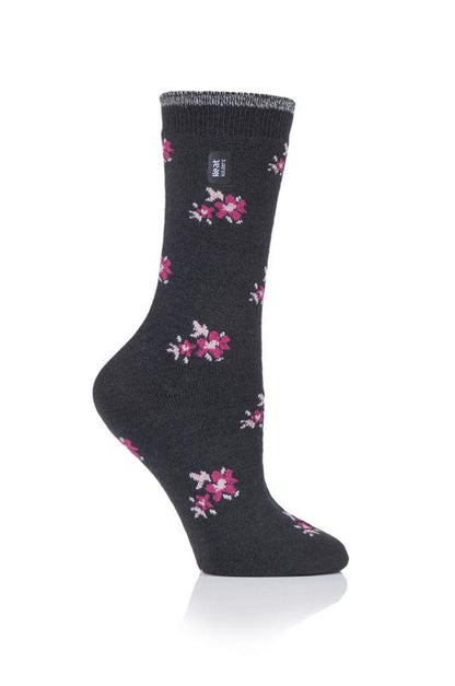 Heat Holders Ladies ultra lite socks maat 4-8 bellis charcoal 1.00 Paar