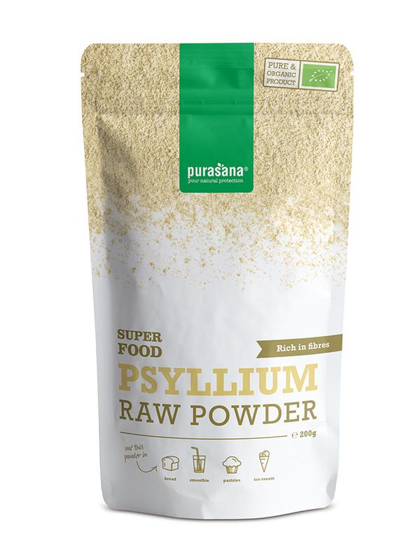 Purasana Psyllium poeder vegan bio 200.00 Gram