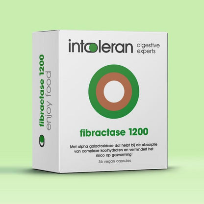 Intoleran Fibractase 1200 36.00 Vegetarische capsules