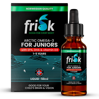 Frisk Omega 3 kinderen – visolie met DHA & D3 50.00 Milliliter